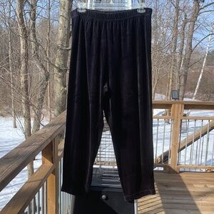 Fashion Bug Black Velour Pants